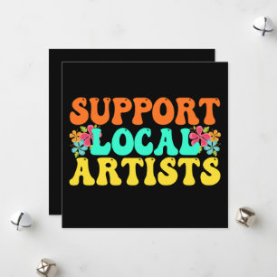 Support Local Artists For Music Lover Holiday Card