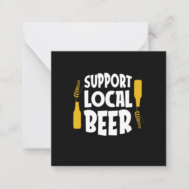 Support Local Beer Card (Front)