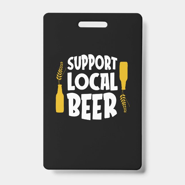 Support Local Beer ID Badge (Front)
