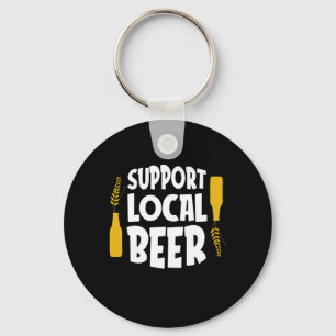 Support Local Beer Key Ring