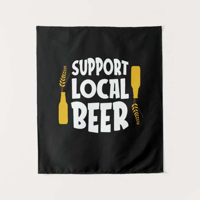 Support Local Beer Tapestry (Front)