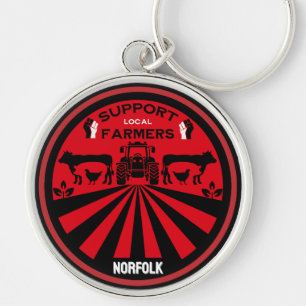 Support Local British Farm Produce Key Ring