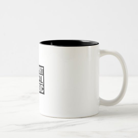"Support Local Music" mug