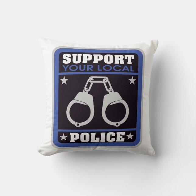 Support Local Police Cushion (Front)