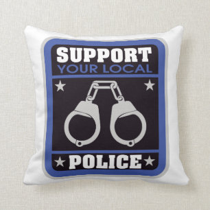 Support Local Police Cushion