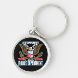 Support Local Police Key Ring