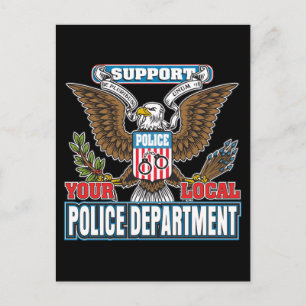 Support Local Police Postcard