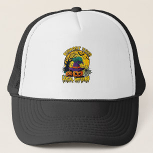 Support Local Witches Halloween Cat Witch Hat Pump