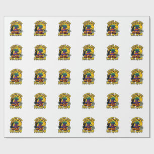 Support Local Witches Halloween Cat Witch Hat Pump Wrapping Paper