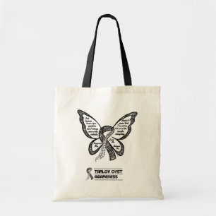 Support/Love/Believe...Tarlov Cyst Tote Bag