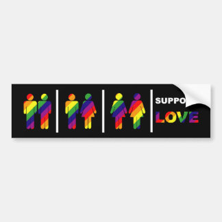 Support Love Bumper Sticker