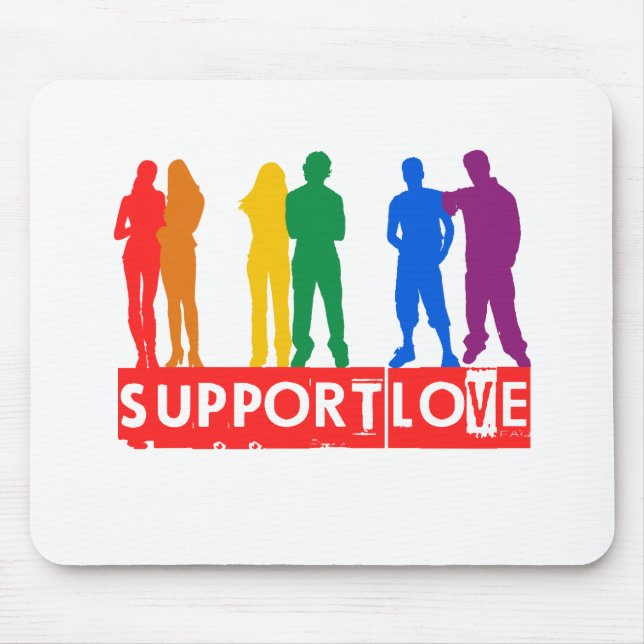Support Love Mouse Mat (Front)