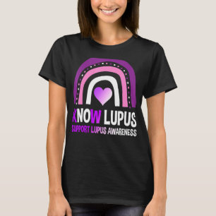 Support Lupus Awareness Month Cute Boho Rainbow T-Shirt