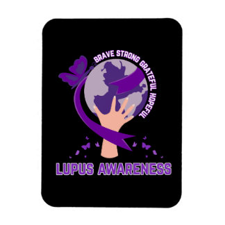 Support lupus awareness survivor warrior magnet