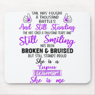 Support Lupus Warrior Gifts Mouse Mat
