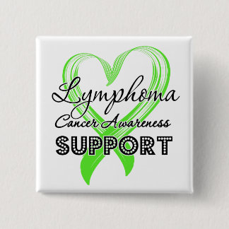 Support Lymphoma Awareness 15 Cm Square Badge