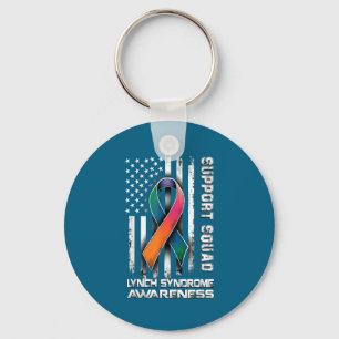 Support Lynch Syndrome Squad Awareness Fun Key Ring