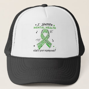 Support Mental Health Warrior Gifts Trucker Hat