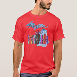 Support Michigan Libraries watercolor T-Shirt