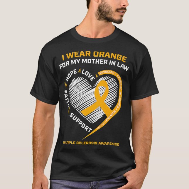 Support Mother In Law MS Gifts Multiple Premium T-Shirt (Front)