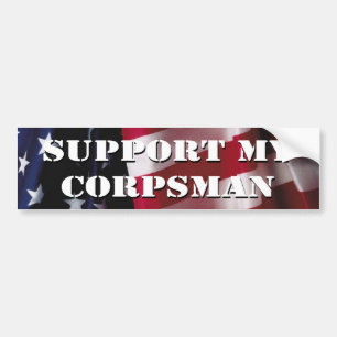 Support My Corpsman Bumper Sticker