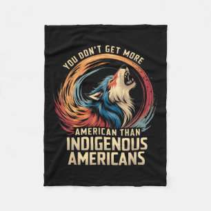 Support Native Americans Against Trump _1 Fleece Blanket