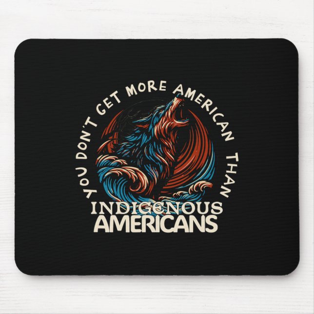 Support Native Americans Against Trump  Mouse Mat (Front)