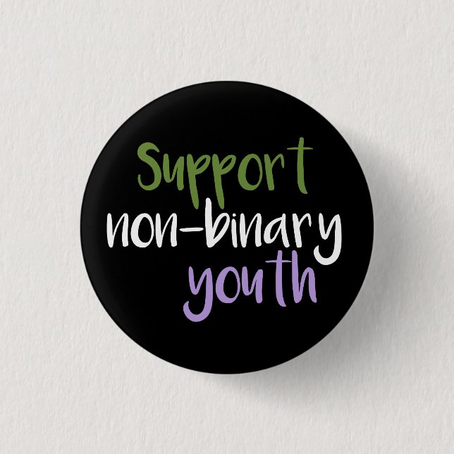 Support Non-Binary Youth Badge (Front)
