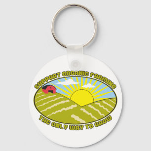 Support Organic Farming Key Ring