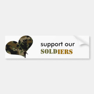 support our heroes bumper sticker