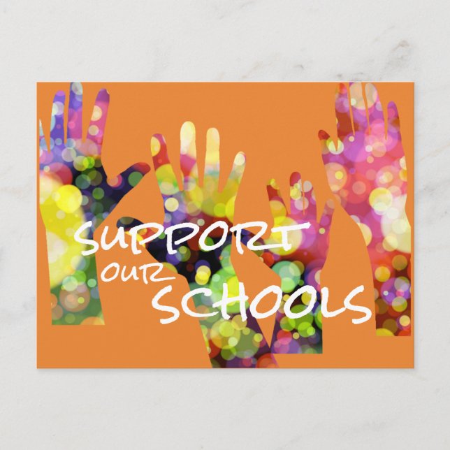 Support Our Schools Postcard (Front)