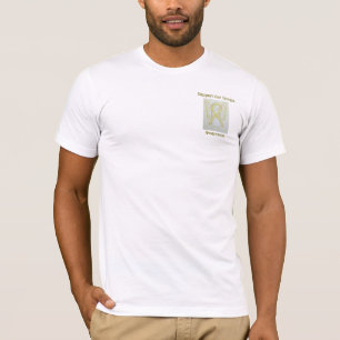 Support Our Troops Awareness Ribbon Angel Tee