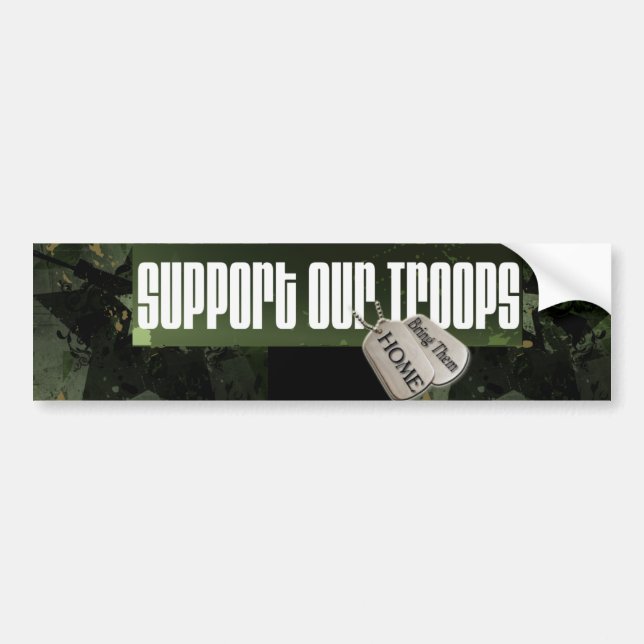 Support our Troops Bumper S Bumper Sticker (Front)