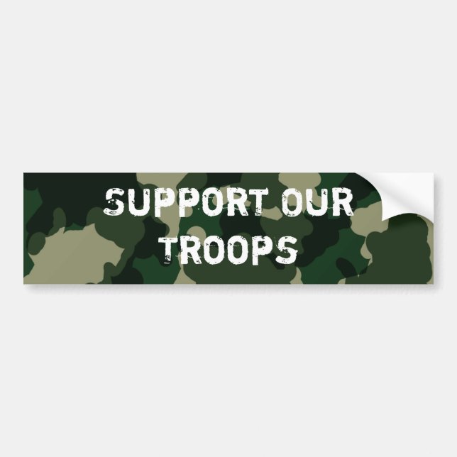 Support Our Troops Bumper Sticker (Front)