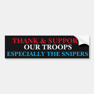 SUPPORT OUR TROOPS BUMPER STICKER