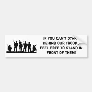 Support our troops bumper sticker