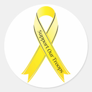 Support Our Troops Classic Round Sticker