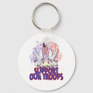 "Support Our Troops" Key Ring
