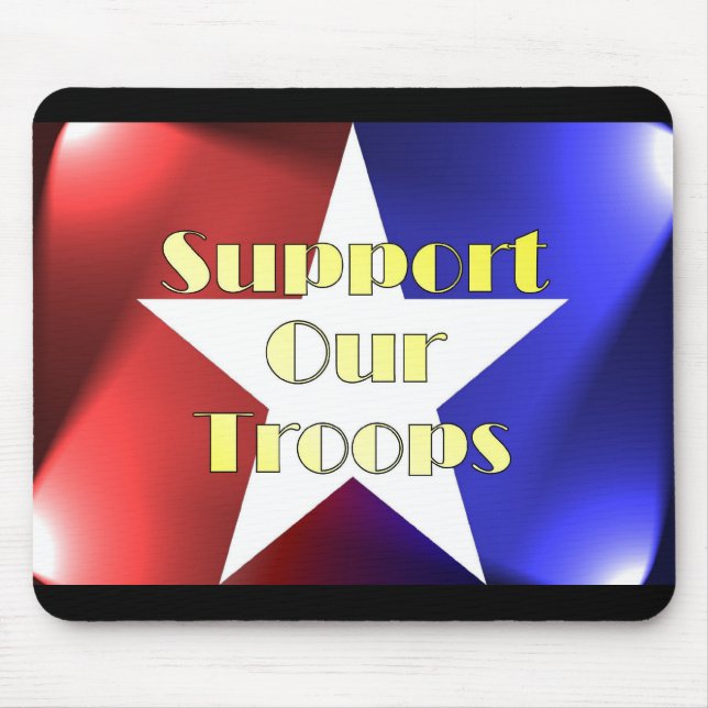 Support Our Troops Mouse Mat (Front)