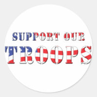 Support Our Troops Patriotic Colours
