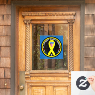 Support Our Troops Patriotic Window Cling