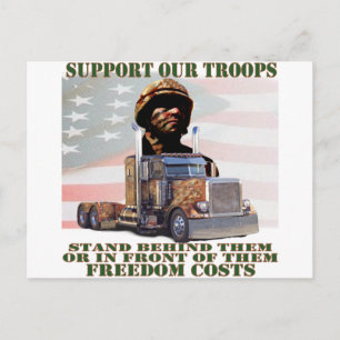 Support Our Troops Postcard