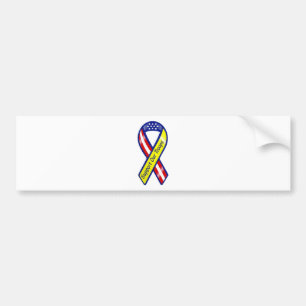 Support Our Troops Ribbon Bumper Sticker