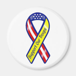 Support Our Troops Ribbon Magnet