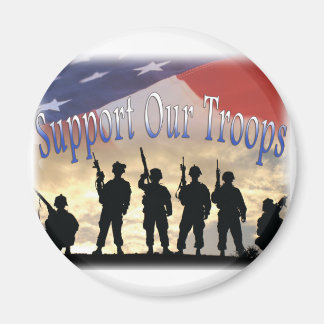 Support Our Troops Soldiers Magnet