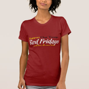 Support Our Troops Tee with Yellow