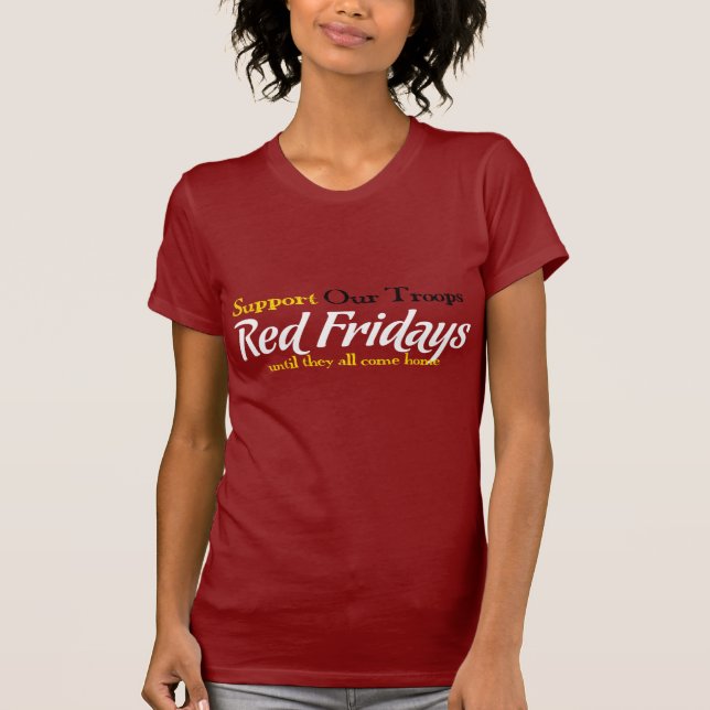 Support Our Troops Tee with Yellow (Front)