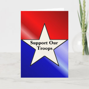 Support Our Troops Thank You Card
