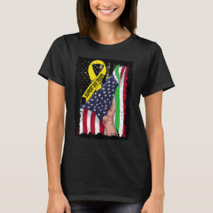 Support Our Troops Thin Green Line Veteran RED Fri T-Shirt