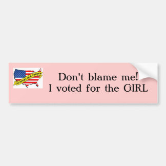 support our troops with usa, Don't blame me!I v... Bumper Sticker